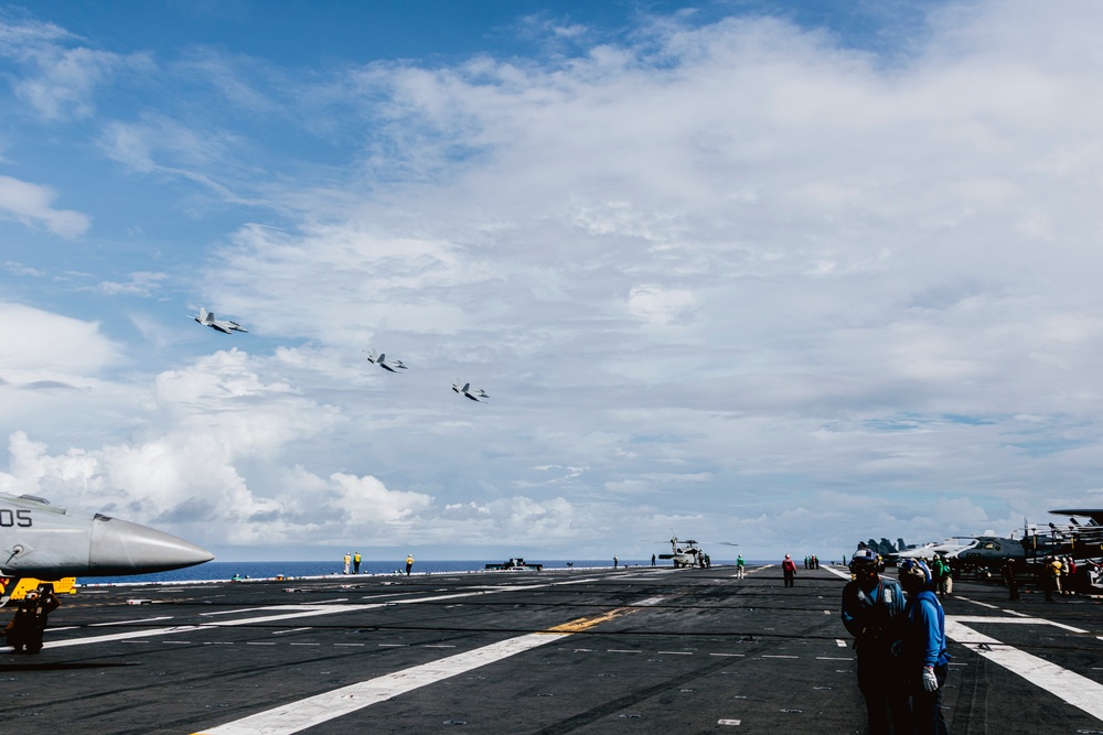 George Washington Conducts Flight Operations