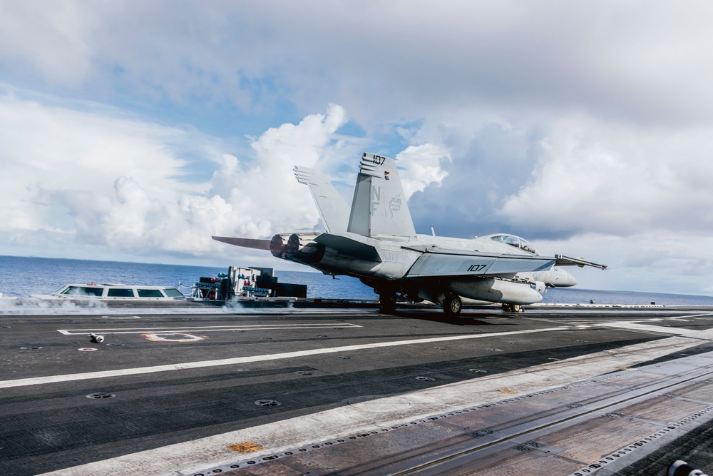 George Washington Conducts Flight Operations