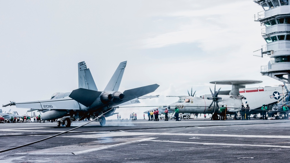 George Washington Conducts Flight Operations