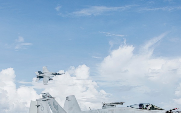 George Washington Conducts Flight Operations