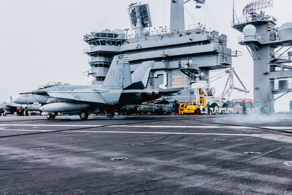 George Washington Conducts Flight Operations