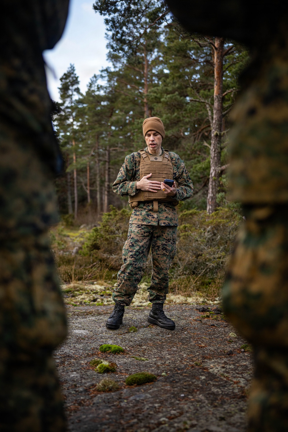 U.S. Navy chaplain prays with Marines and Sailors during European deployment