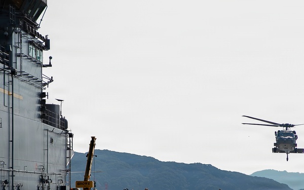 Tripoli Conducts In-Port Flight Operations