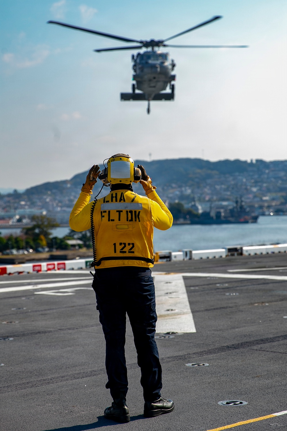 Tripoli Conducts In-Port Flight Operations