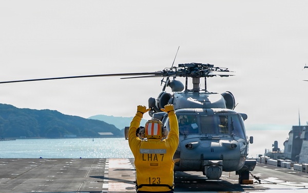 Tripoli Conducts In-Port Flight Operations