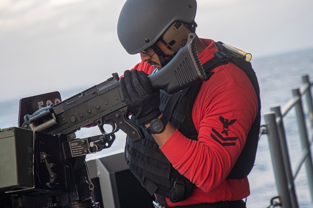 USS Tripoli Conducts Weapons Training