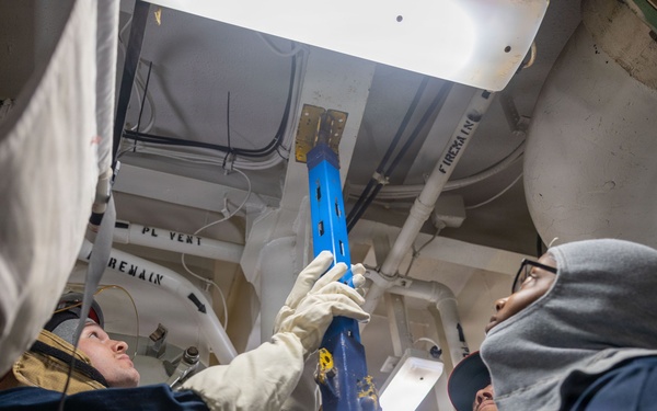 USS Iwo Jima Sailors Conduct a Damage Control Training Evolution