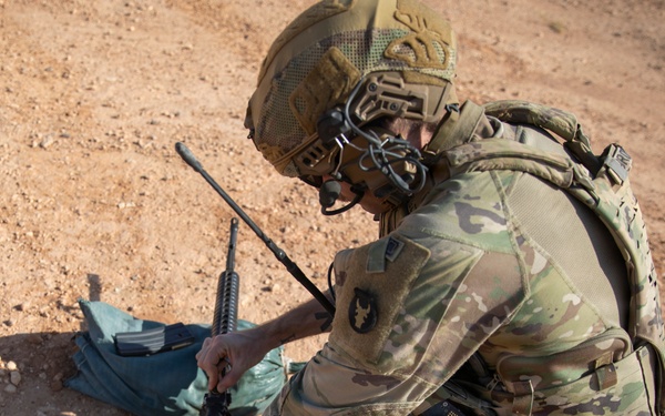 U.S. and Partner Forces Conduct Weapons Range Training