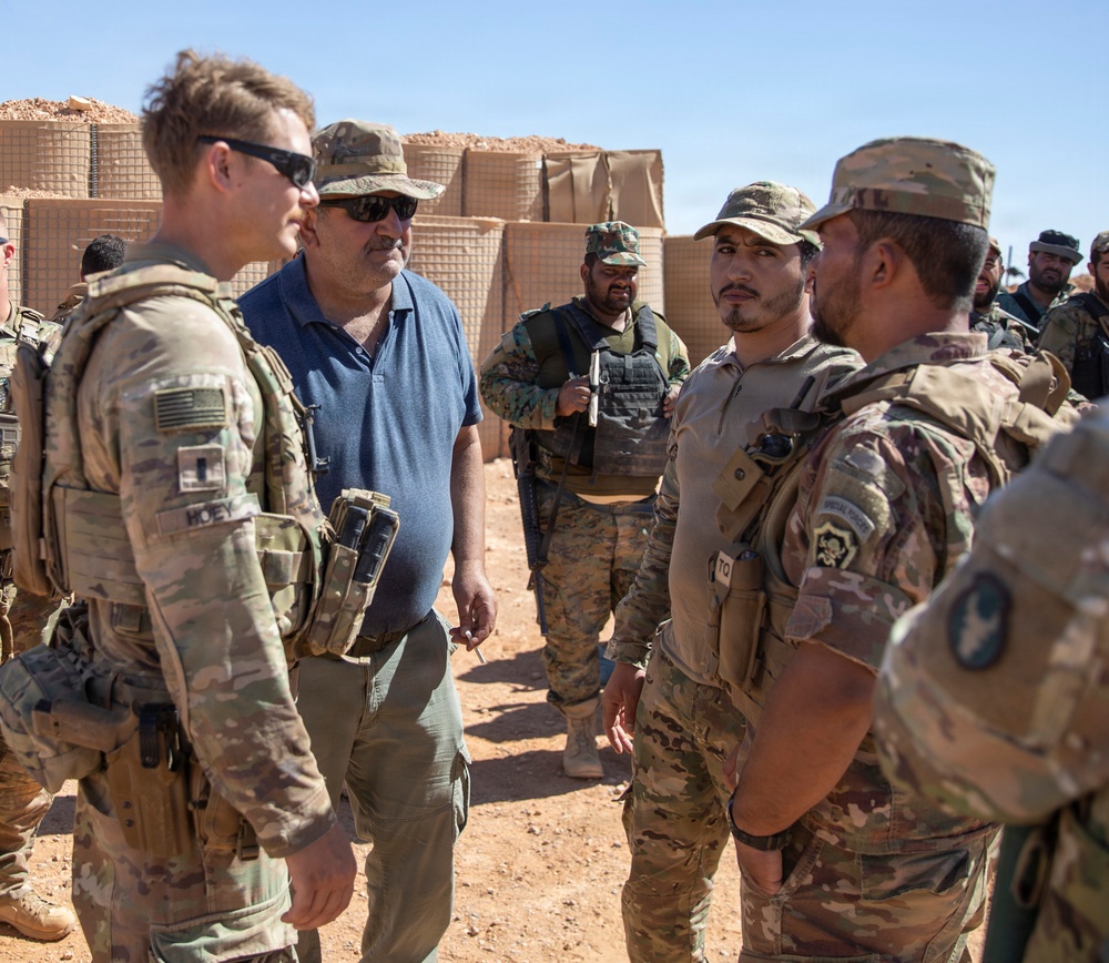 U.S. and Partner Forces Conduct Weapons Range Training