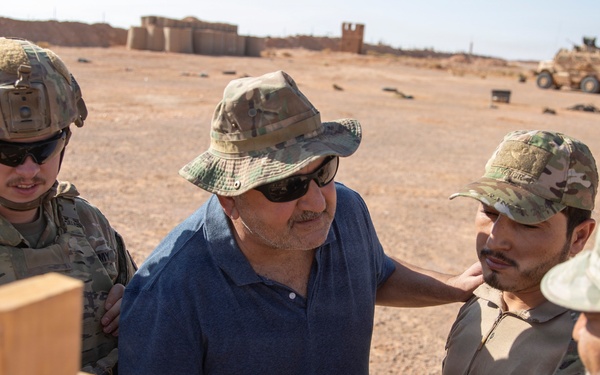 U.S. and Partner Forces Conduct Weapons Range Training