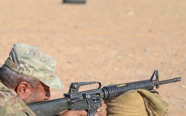 U.S. and Partner Forces Conduct Weapons Range Training