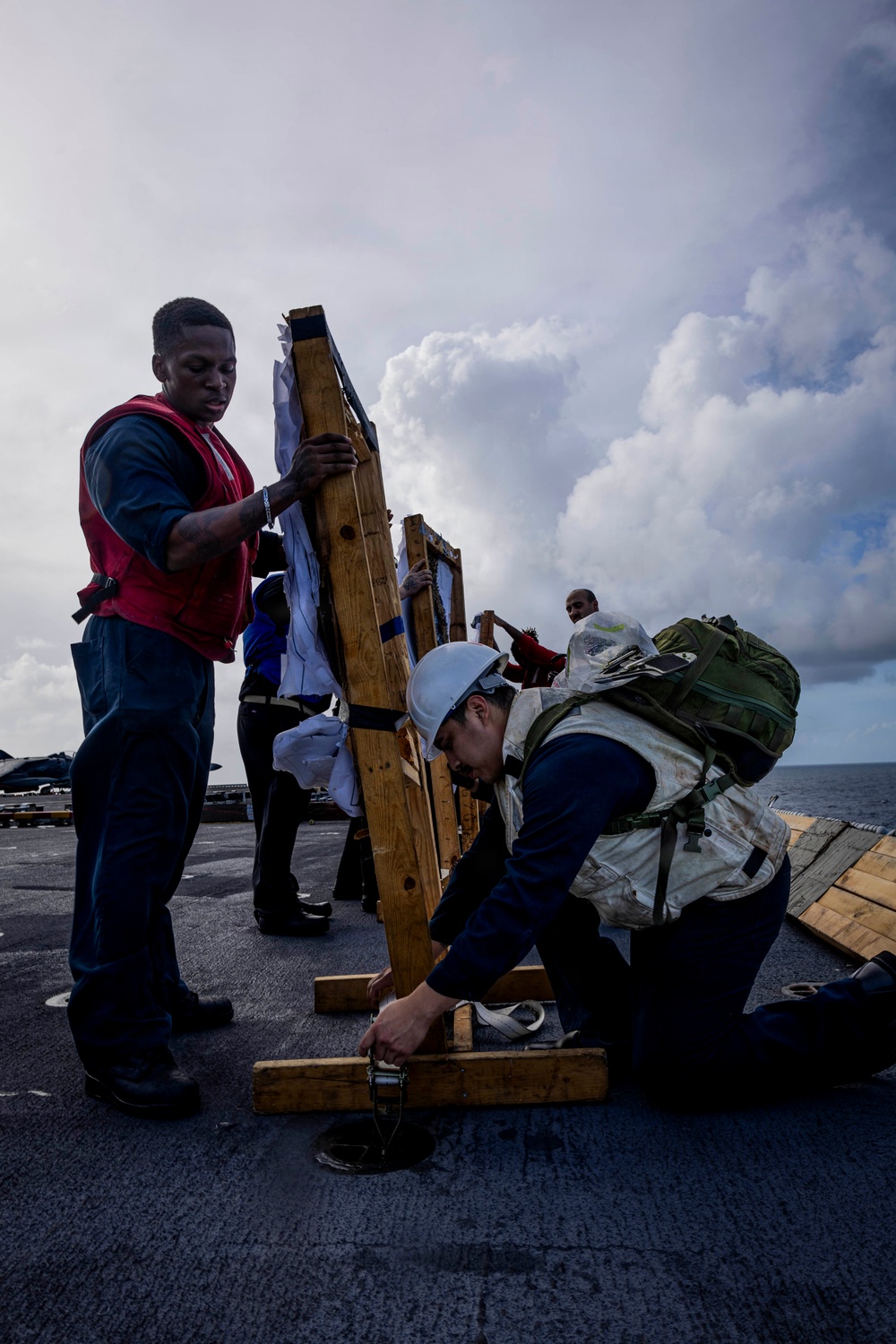 USS Iwo Jima Conducts live fire exercise