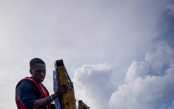 USS Iwo Jima Conducts live fire exercise