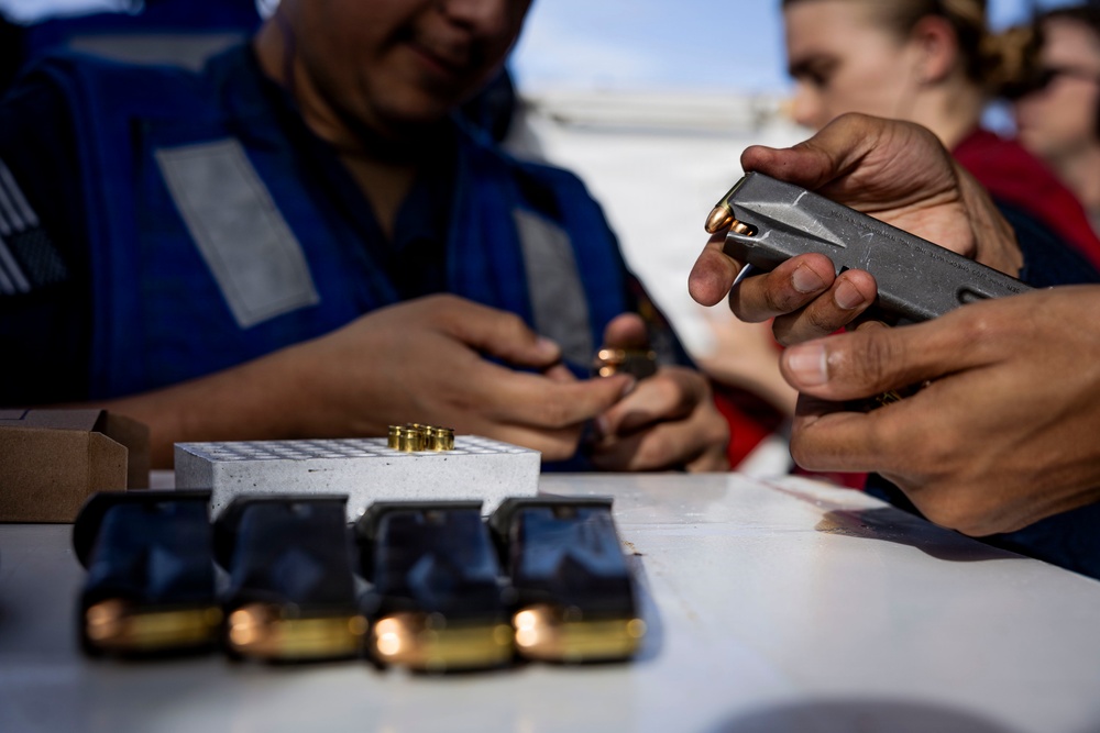 USS Iwo Jima Conducts live fire exercise