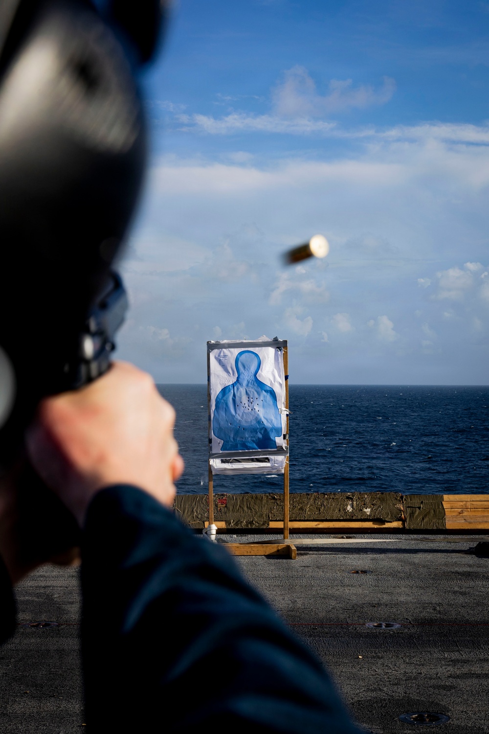 USS Iwo Jima Conducts live fire exercise