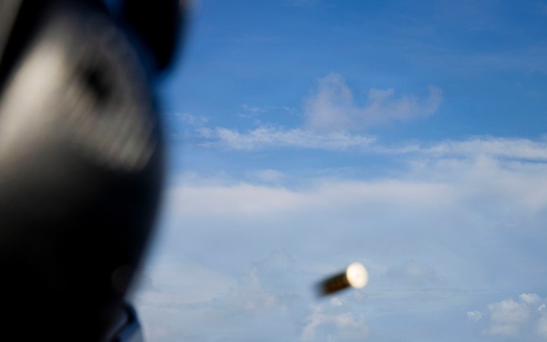 USS Iwo Jima Conducts live fire exercise