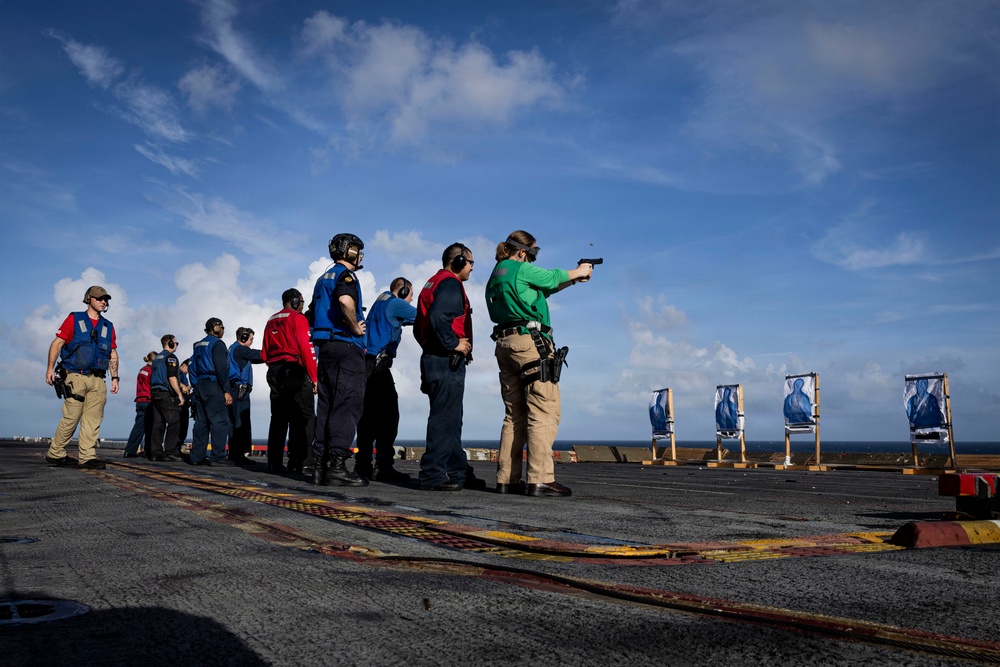 USS Iwo Jima Conducts live fire exercise