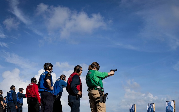 USS Iwo Jima Conducts live fire exercise