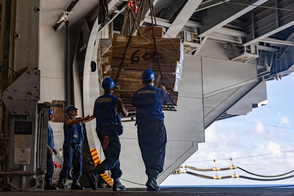 USS Gerald R. Ford (CVN 78) Replenishment-at-Sea