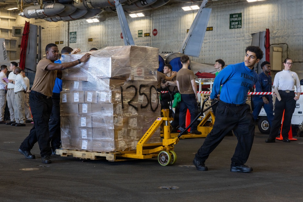 USS Gerald R. Ford (CVN 78) Replenishment-at-Sea