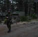 U.S. Marines establish a secured area during a bilateral exercise while deployed in the Baltic sea