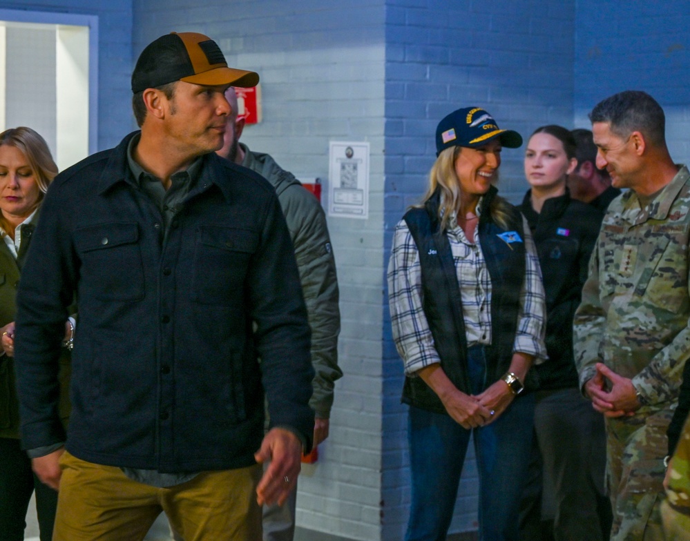 Secretary of War, Chief of the National Guard Bureau, and Director of the Army National Guard Visit Soldiers Supporting Operation D.C. Safe During Post Thanksgiving Visit