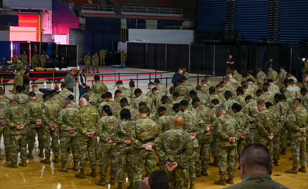 Secretary of War, Chief of the National Guard Bureau, and Director of the Army National Guard Visit Soldiers Supporting Operation D.C. Safe During Post Thanksgiving Visit