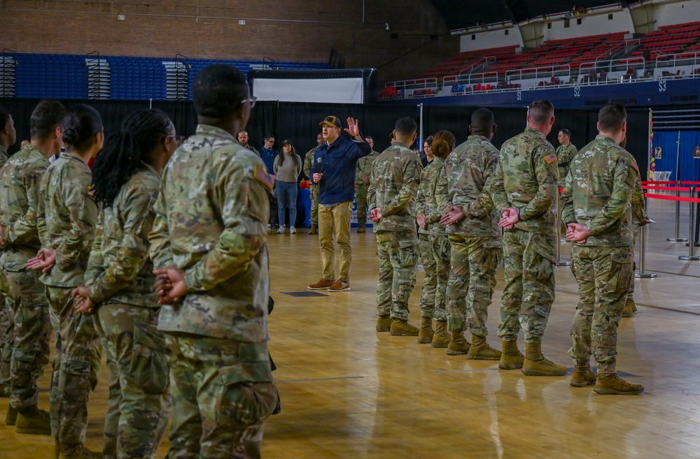 Secretary of War, Chief of the National Guard Bureau, and Director of the Army National Guard Visit Soldiers Supporting Operation D.C. Safe During Post Thanksgiving Visit
