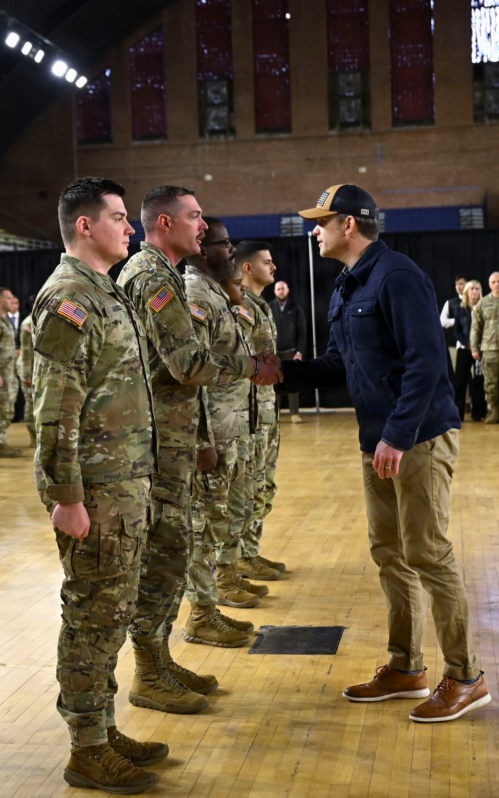 Secretary of War, Chief of the National Guard Bureau, and Director of the Army National Guard Visit Soldiers Supporting Operation D.C. Safe During Post Thanksgiving Visit