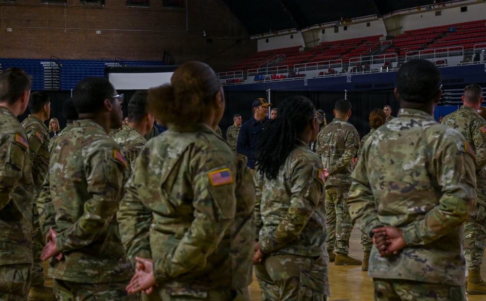 Secretary of War, Chief of the National Guard Bureau, and Director of the Army National Guard Visit Soldiers Supporting Operation D.C. Safe During Post Thanksgiving Visit