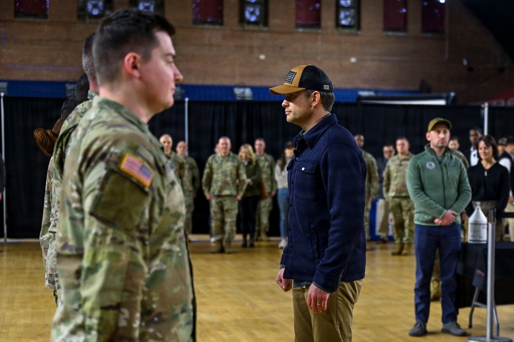 Secretary of War, Chief of the National Guard Bureau, and Director of the Army National Guard Visit Soldiers Supporting Operation D.C. Safe During Post Thanksgiving Visit