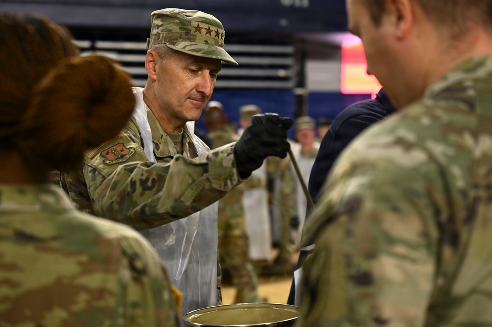 Secretary of War, Chief of the National Guard Bureau, and Director of the Army National Guard Visit Soldiers Supporting Operation D.C. Safe During Post Thanksgiving Visit