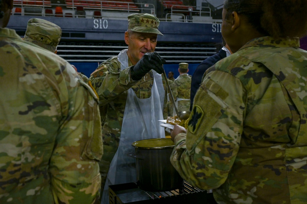Secretary of War, Chief of the National Guard Bureau, and Director of the Army National Guard Visit Soldiers Supporting Operation D.C. Safe During Post Thanksgiving Visit