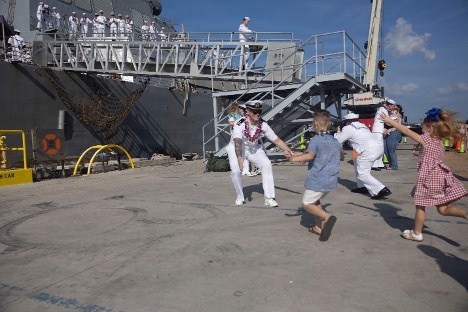 USS Wayne E. Meyer Returns from Deployment