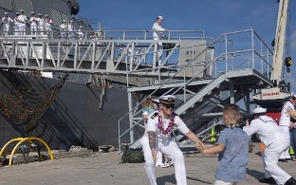 USS Wayne E. Meyer Returns from Deployment