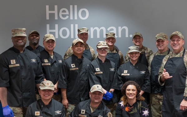 BASE LEADERS SERVE FRESH THANKSGIVING MEALS AT HOLLOMAN AIR FORCE BASE DINING FACILITY