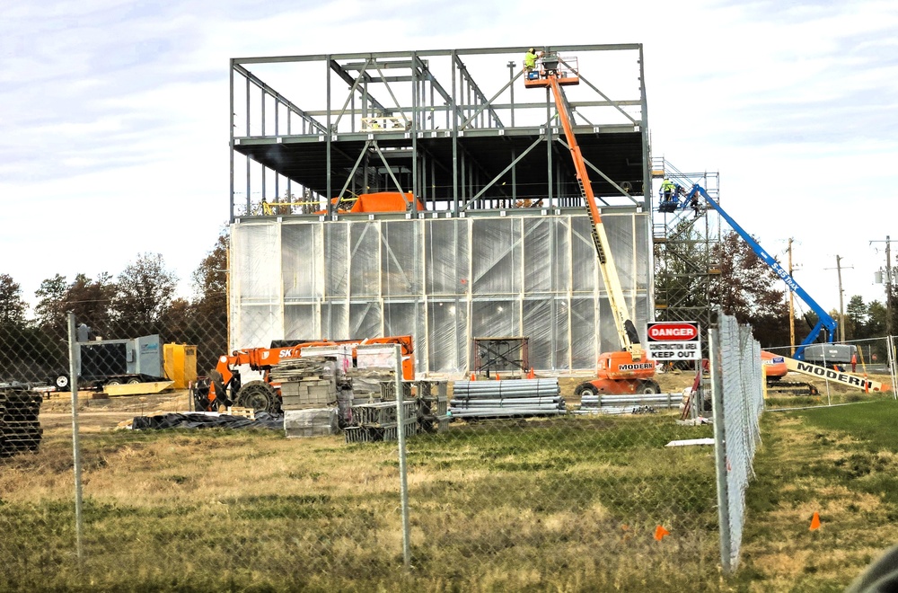 November 2025 construction operations for $55.75 million Collective Training Officers Quarters Project