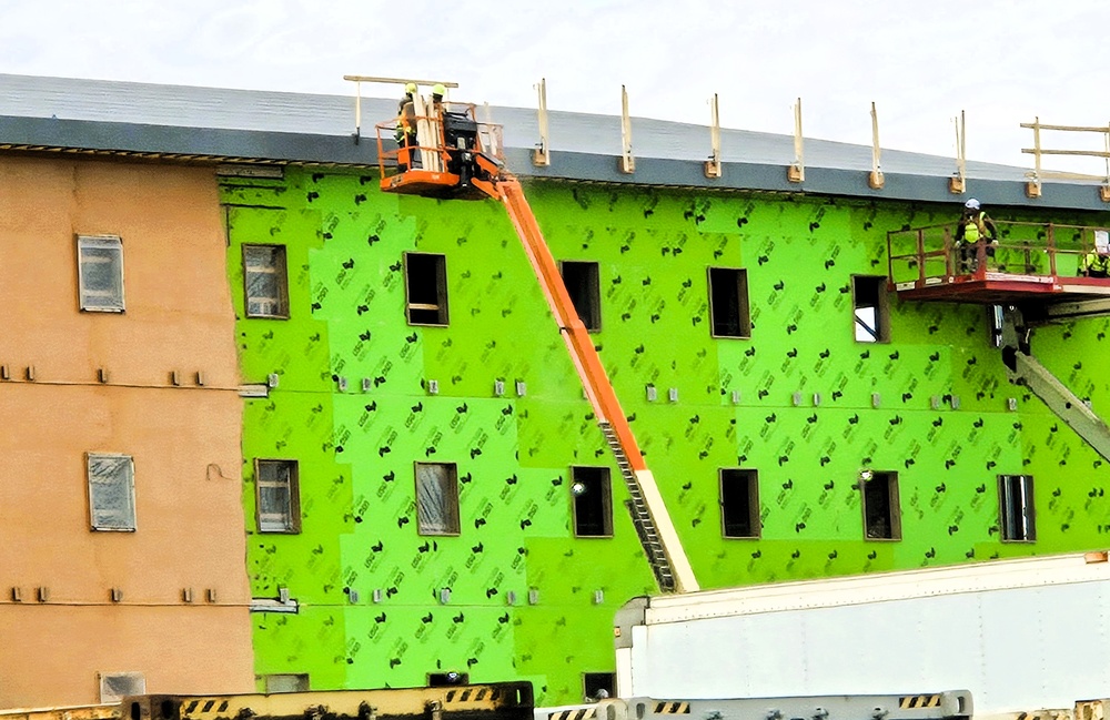 November 2025 construction operations for $55.75 million Collective Training Officers Quarters Project