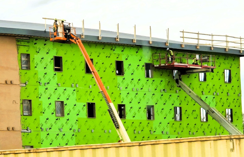 November 2025 construction operations for $55.75 million Collective Training Officers Quarters Project