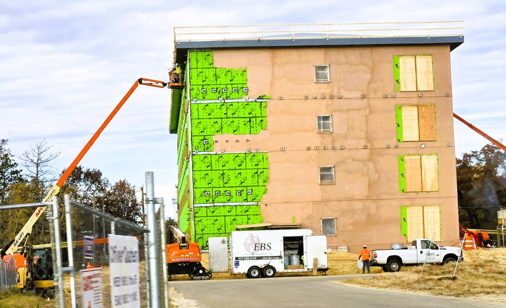 November 2025 construction operations for $55.75 million Collective Training Officers Quarters Project