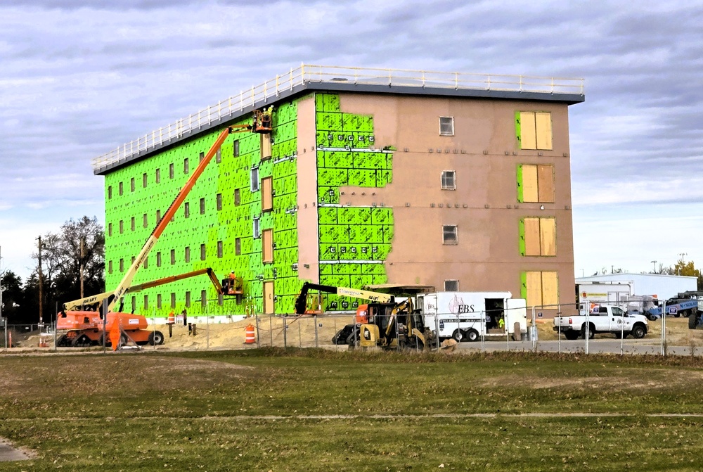 November 2025 construction operations for $55.75 million Collective Training Officers Quarters Project