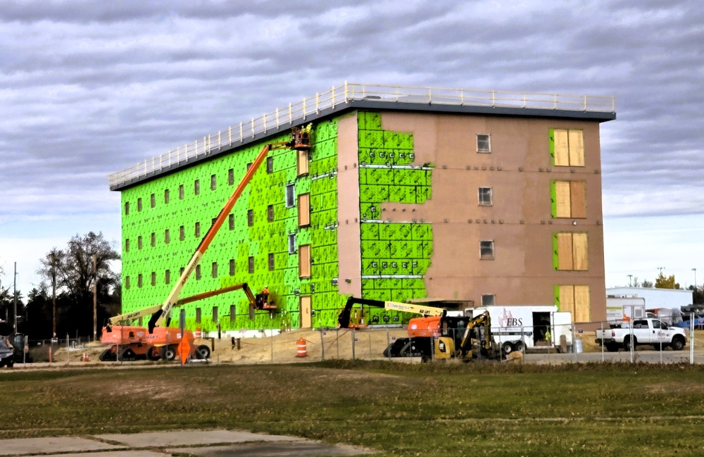 November 2025 construction operations for $55.75 million Collective Training Officers Quarters Project