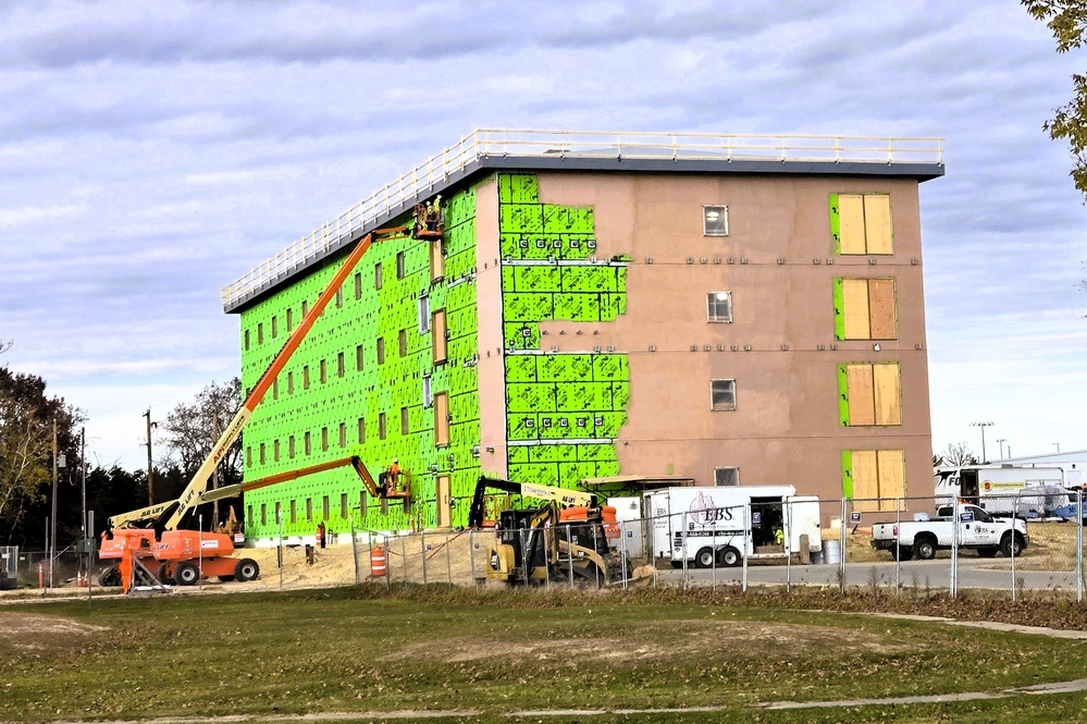 November 2025 construction operations for $55.75 million Collective Training Officers Quarters Project