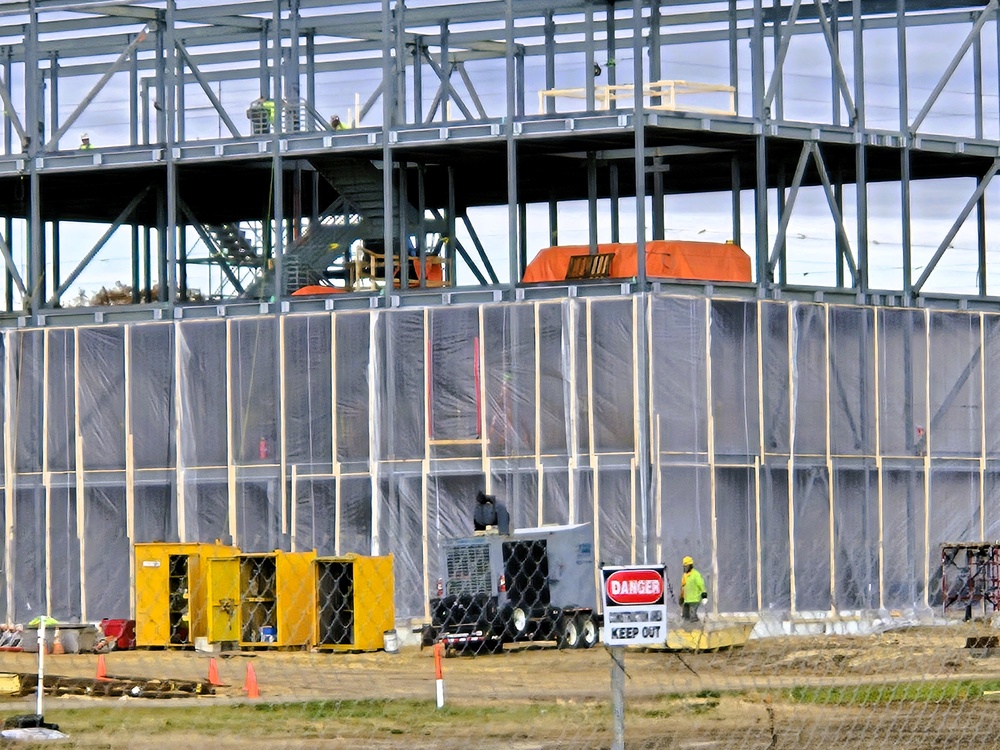 November 2025 construction operations for $55.75 million Collective Training Officers Quarters Project