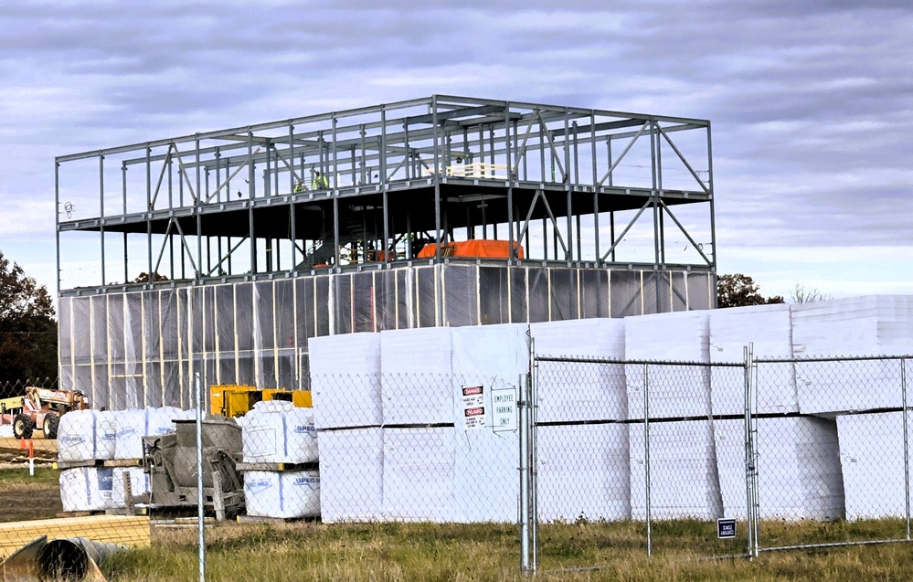 November 2025 construction operations for $55.75 million Collective Training Officers Quarters Project