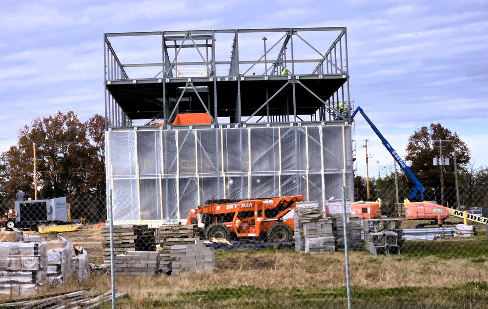 November 2025 construction operations for $55.75 million Collective Training Officers Quarters Project