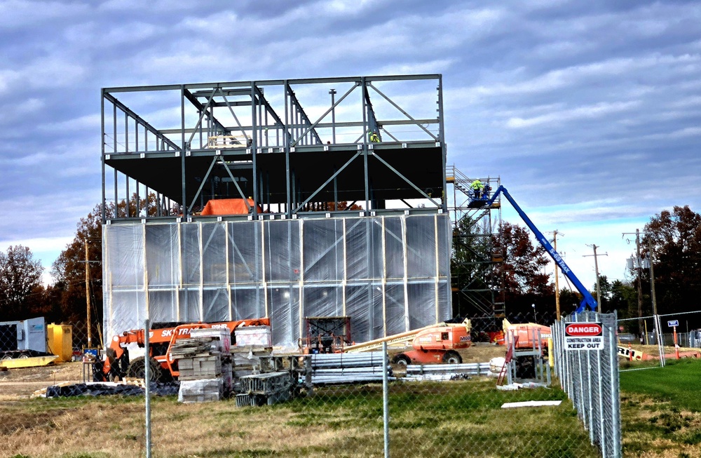 November 2025 construction operations for $55.75 million Collective Training Officers Quarters Project