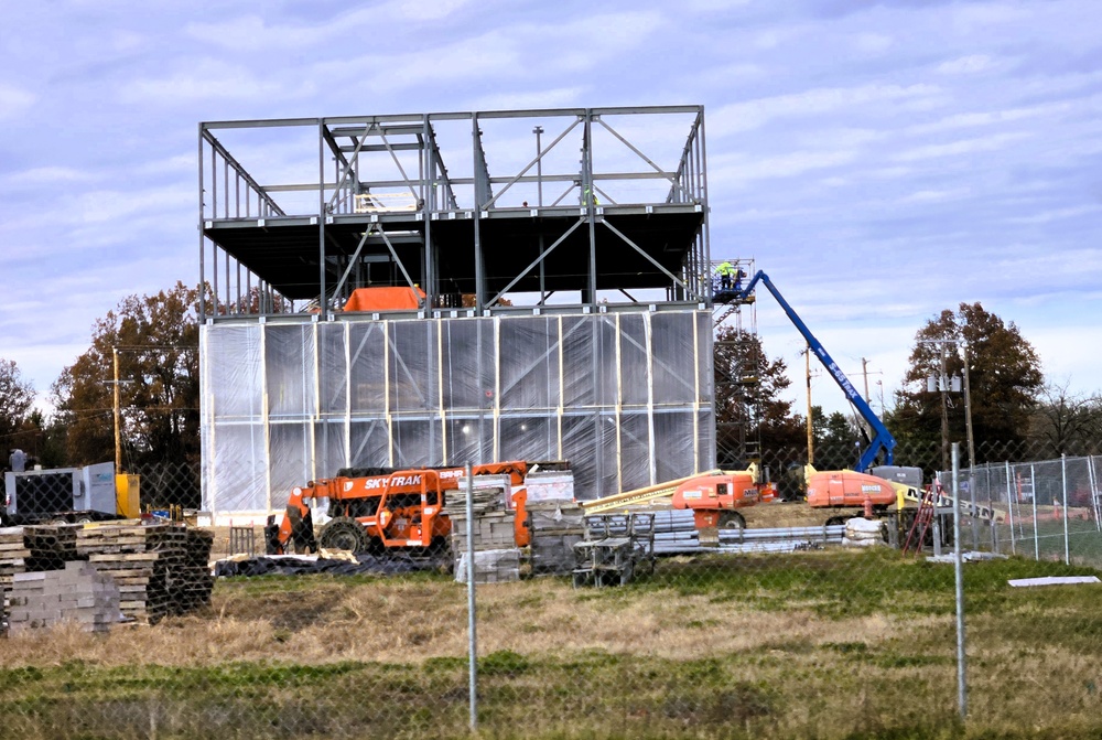 November 2025 construction operations for $55.75 million Collective Training Officers Quarters Project