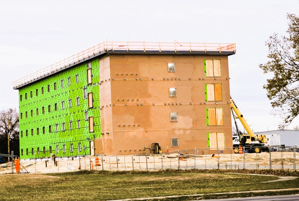 November 2025 construction operations for $55.75 million Collective Training Officers Quarters Project