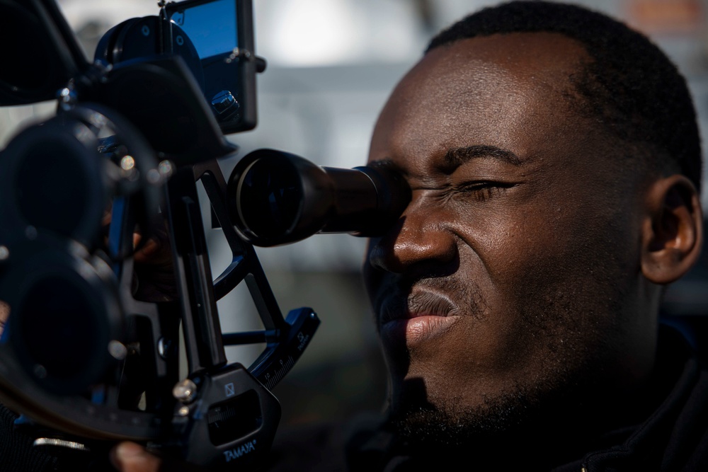 Spruance conducts routine operations